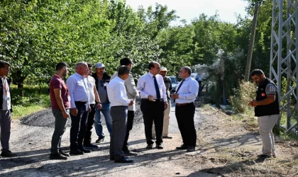 Geçit, Samanköy'deki çalışmaları inceledi