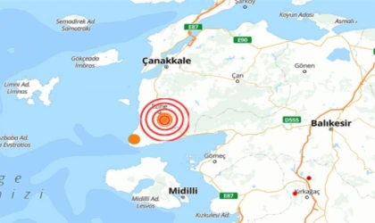 Çanakkale'de 4.3 büyüklüğünde korkutan deprem!