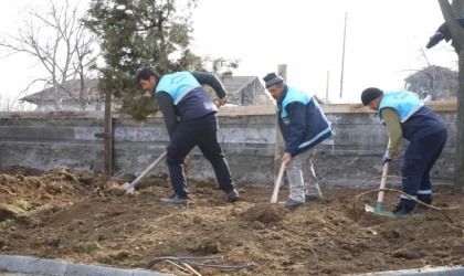 Battalgazi’de yeşil alanlar yenileniyor