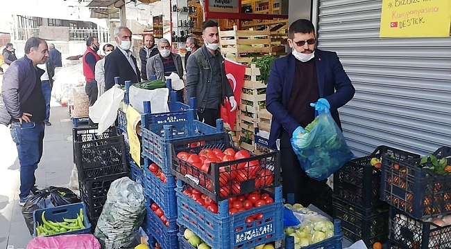 Malatya’daki pazarcı esnafından örnek davranış 