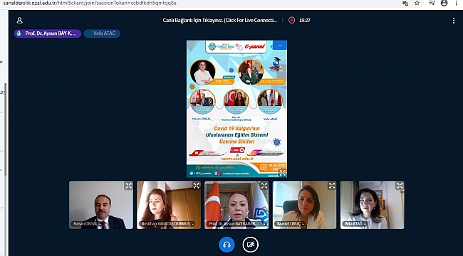 MTÜ’de “Covid-19 Salgınının Uluslararası Eğitim Sistemi Üzerine Etkileri” konulu e-panel yapıldı
