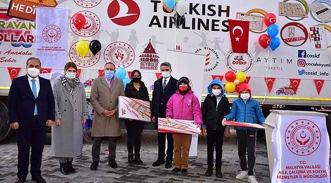 “Hediye Karavanı” Malatya’dan Başlayarak 14 İlde Çocukları Sevindirecek