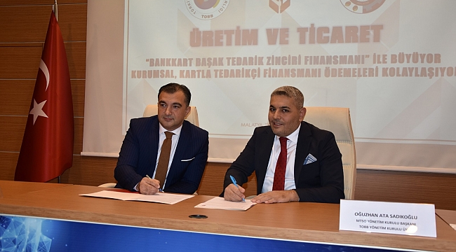 Malatya TSO ile Ziraat Bankası arasında “Bankkart Başak Tedarik Zinciri Finansmanı" protokolü imzalandı