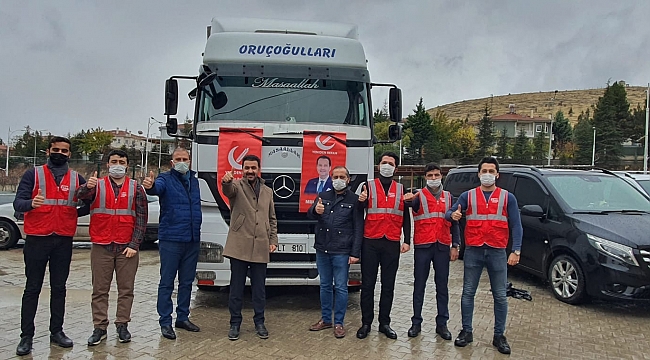 Yenidenrefah Partisi Suriye'ye Yardım Tırı Gönderdi