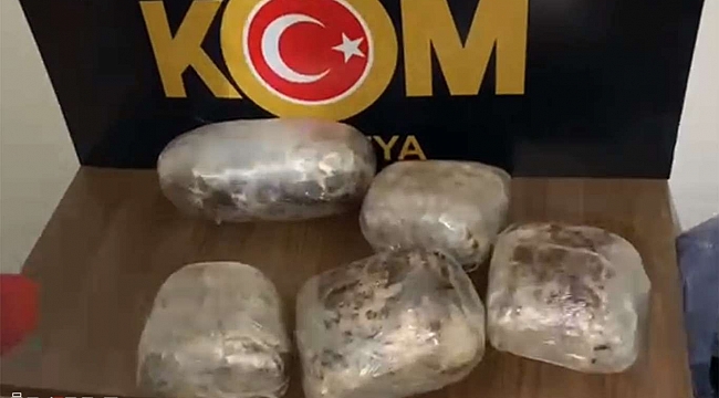 Malatya'da 8 buçuk kilogram uyuşturucu ele geçirildi 