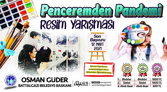 BATTALGAZİ BELEDİYESİ’NDEN ÖDÜLLÜ RESİM YARIŞMASI