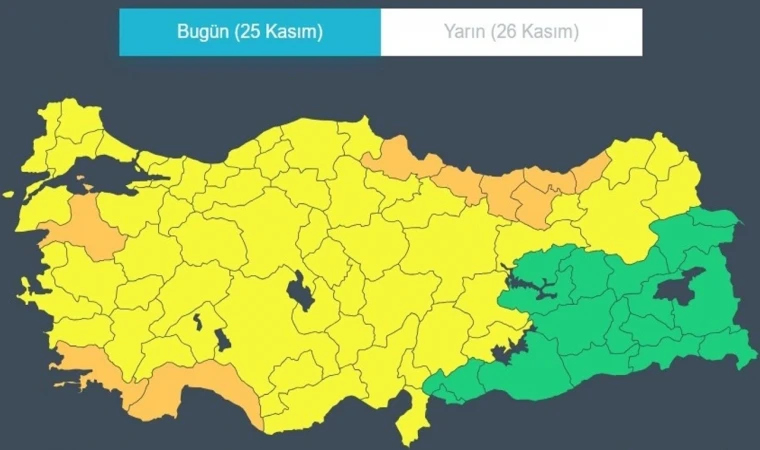 AFAD, Malatya'yı sarı kodla uyardı!