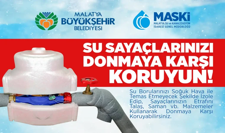 MASKİ'den su sayaçları için don uyarısı